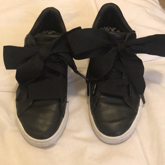 Puma basket heart black and silver Nordstrom edition - Picture 2 of 8